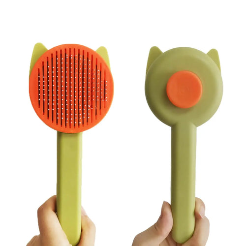 10PCS Pet Grooming Kit: Self-Cleaning Brush, Massage Glove, Nail Clipper & Flea Comb for Cats and Dogs